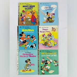 A Little Golden Book Set of 6 Disneys Mickey Mouse Books